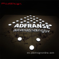 Signo de logotipo de aluminio iluminado frontal LED personalizado